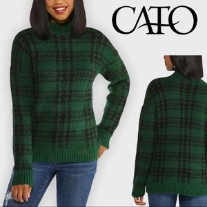 NWOT Green Plaid Sweater